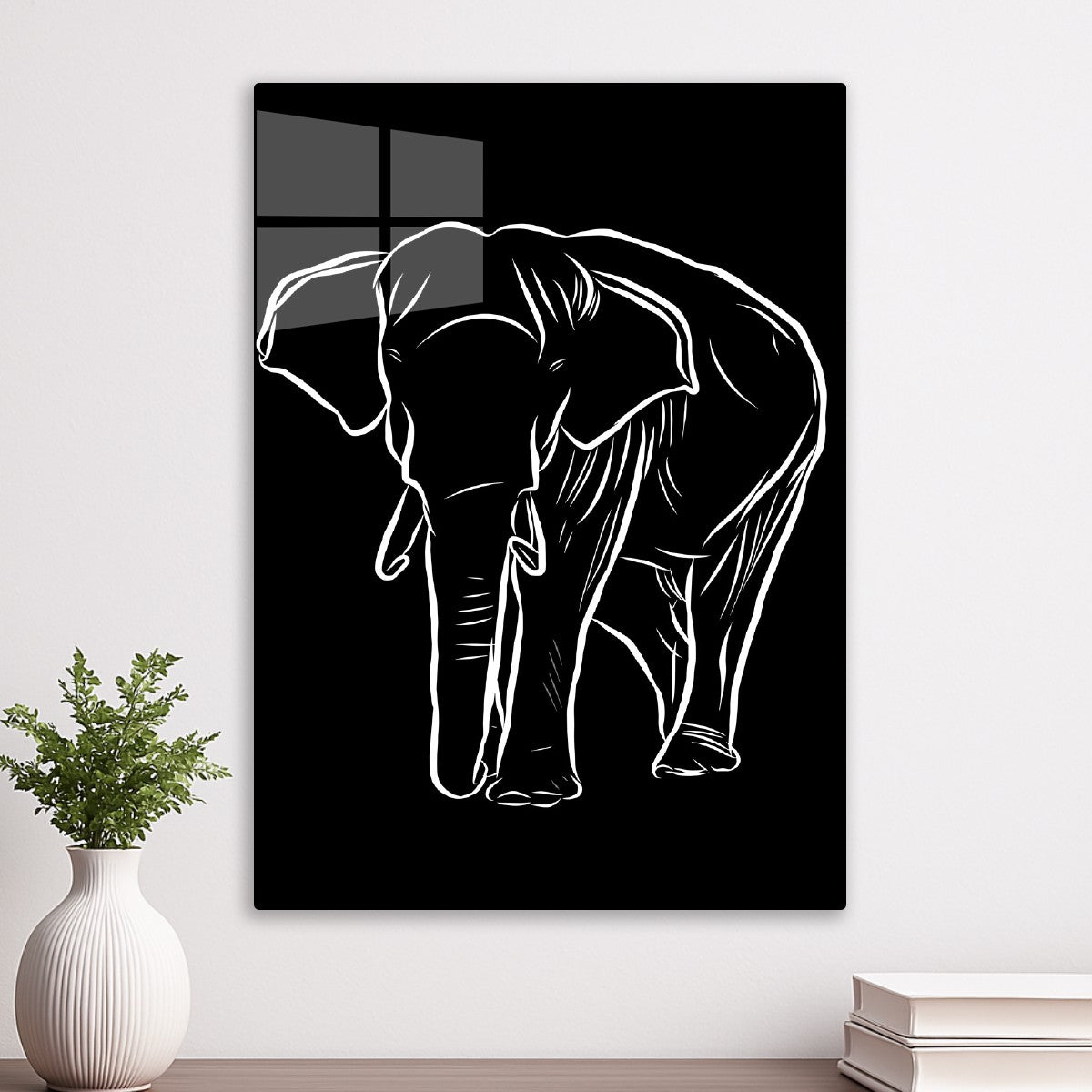 Elephant Outline Drawing
