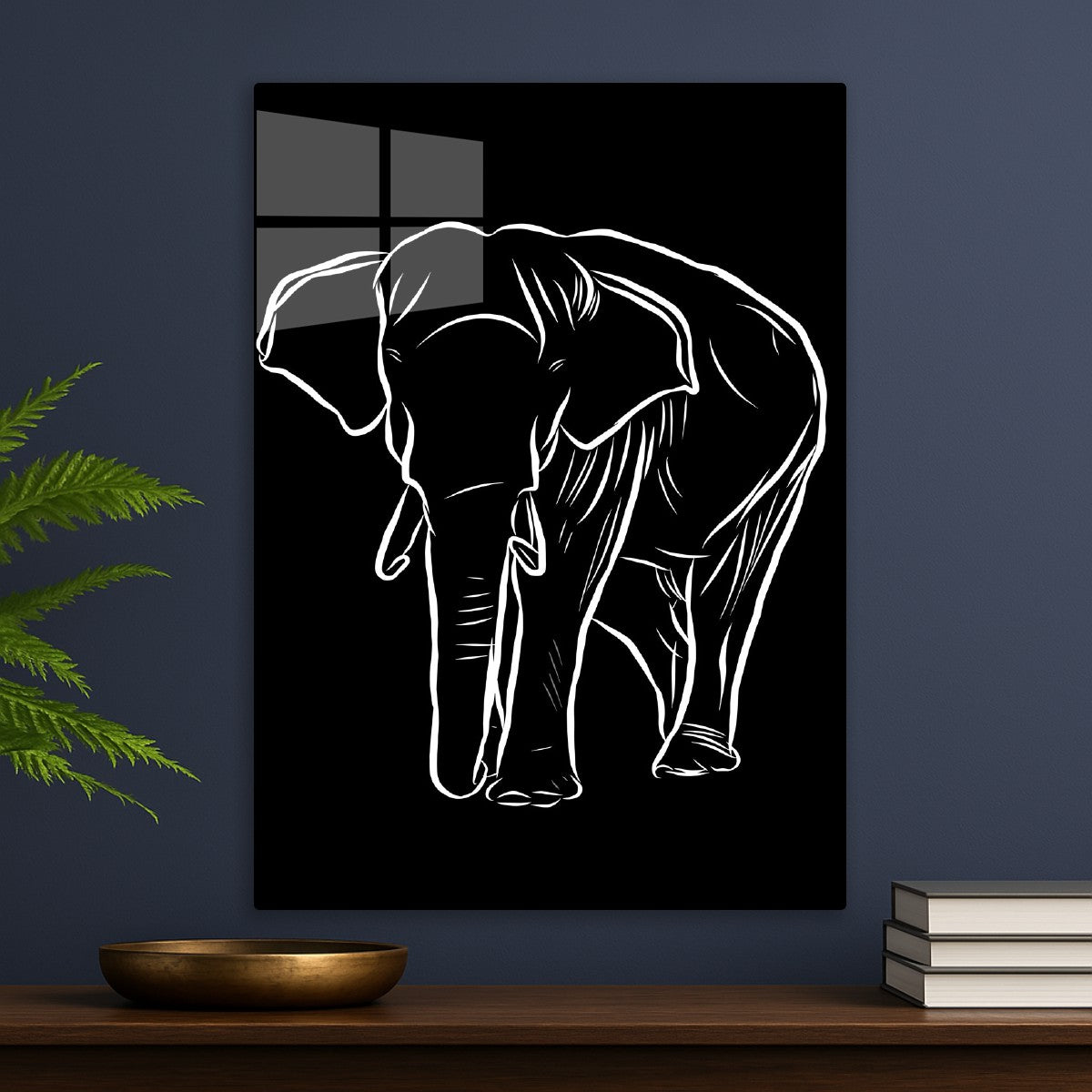 Elephant Outline Drawing