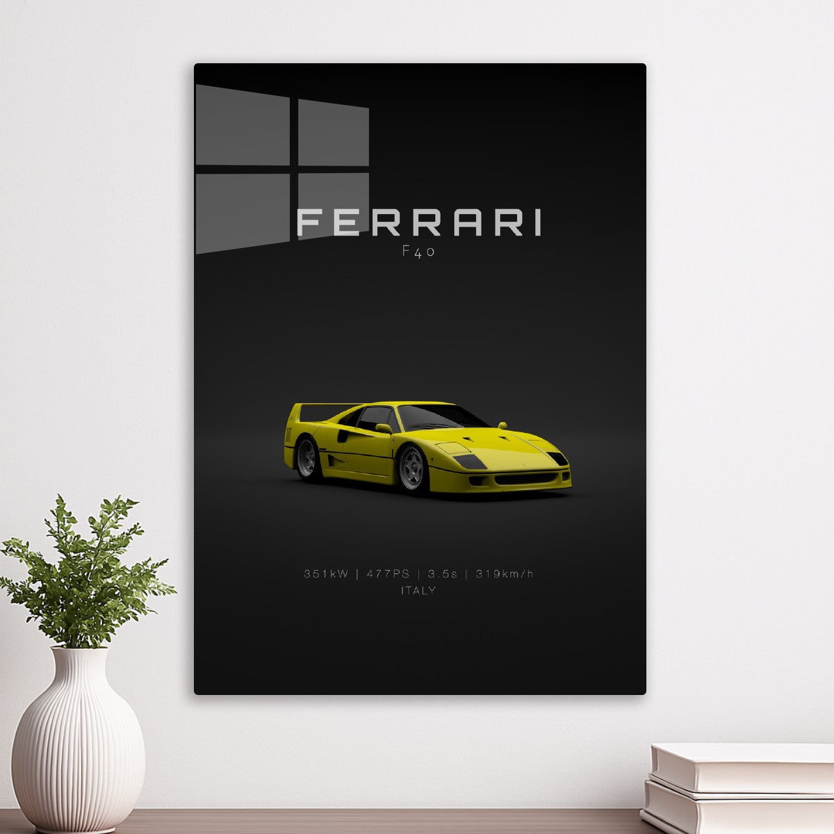 Ferrari F40 1992 - Yellow Fron