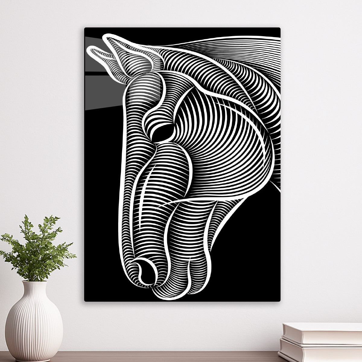 Horse Face in Optical Lines