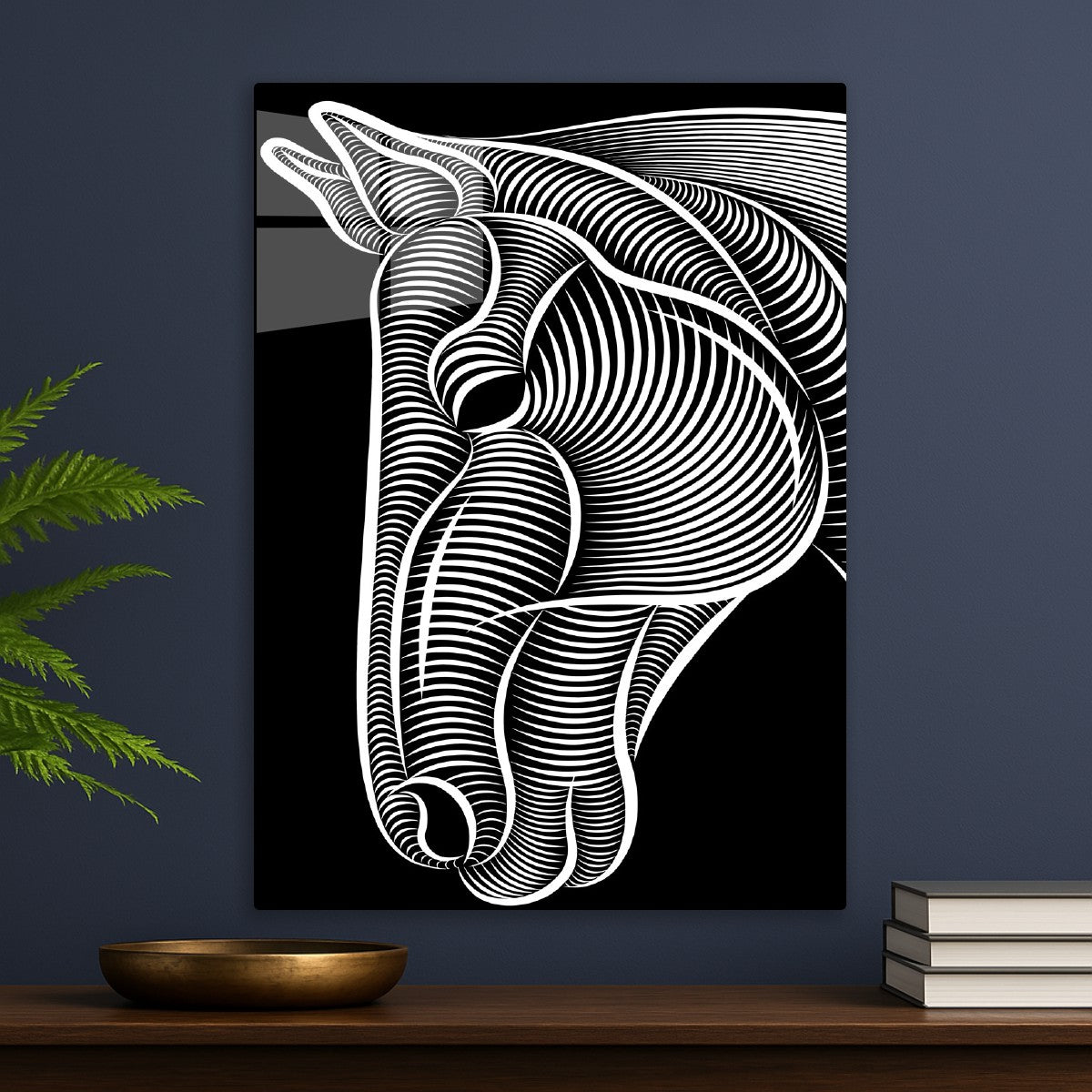 Horse Face in Optical Lines