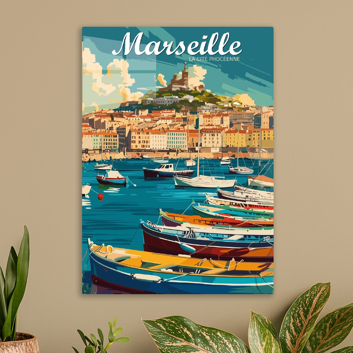 Marseille Harbor View Art