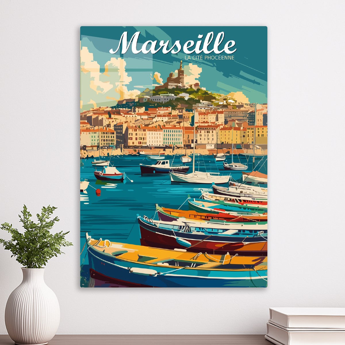 Marseille Harbor View Art