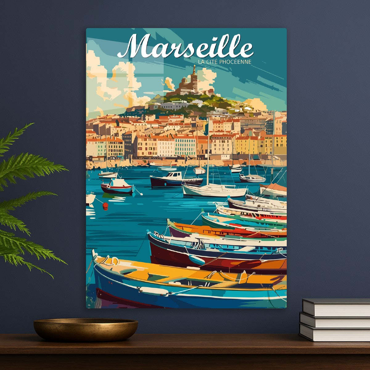 Marseille Harbor View Art