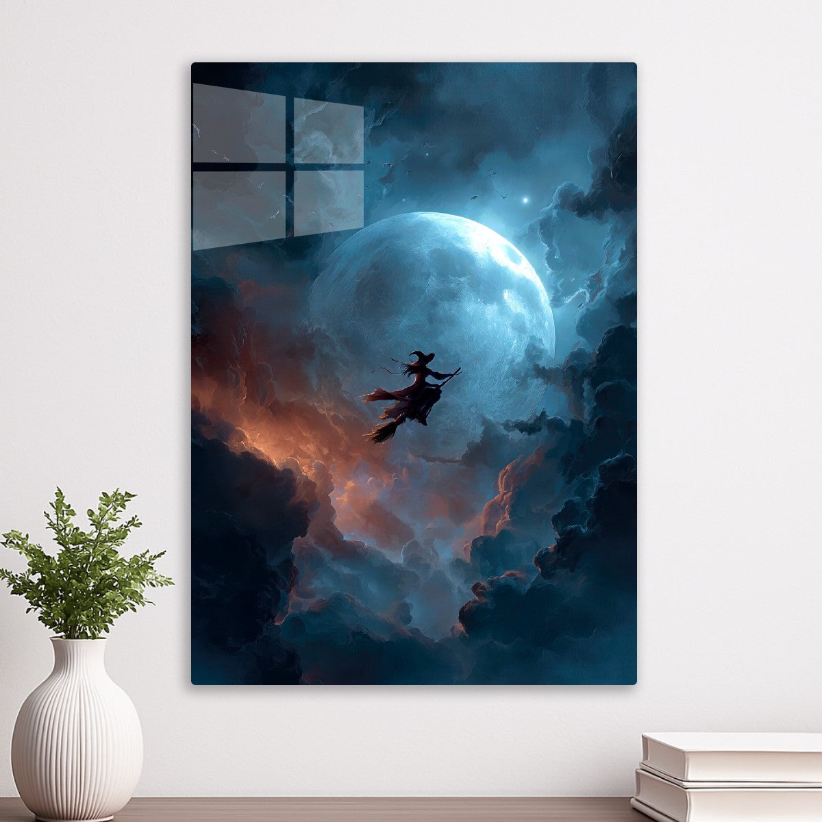 Flying Witch Silhouette