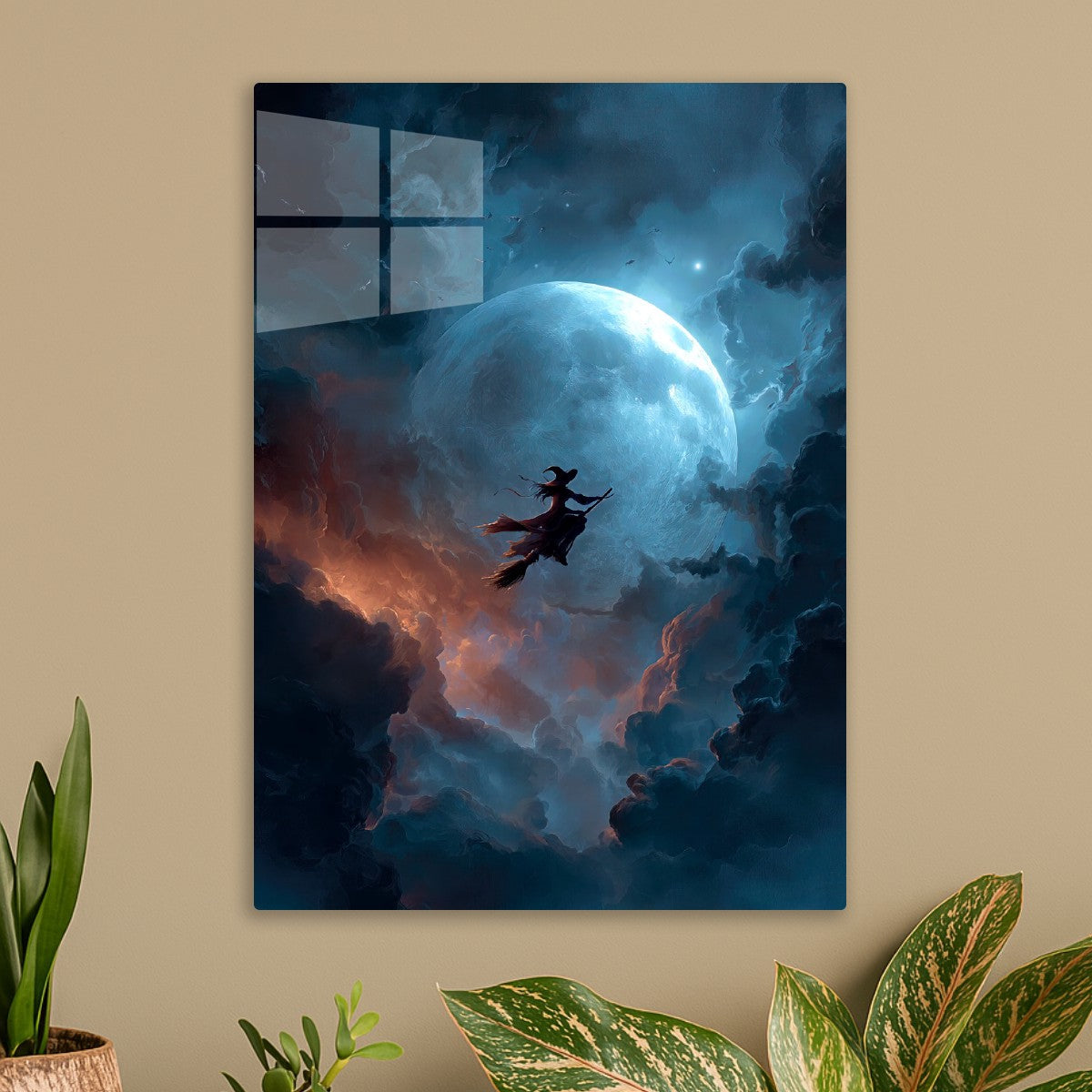 Flying Witch Silhouette