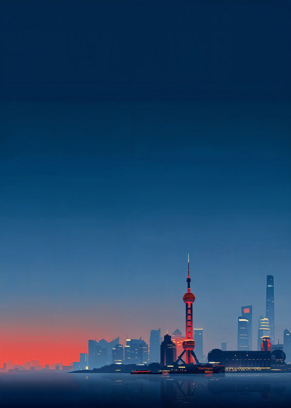 Shanghai Skyline Dusk