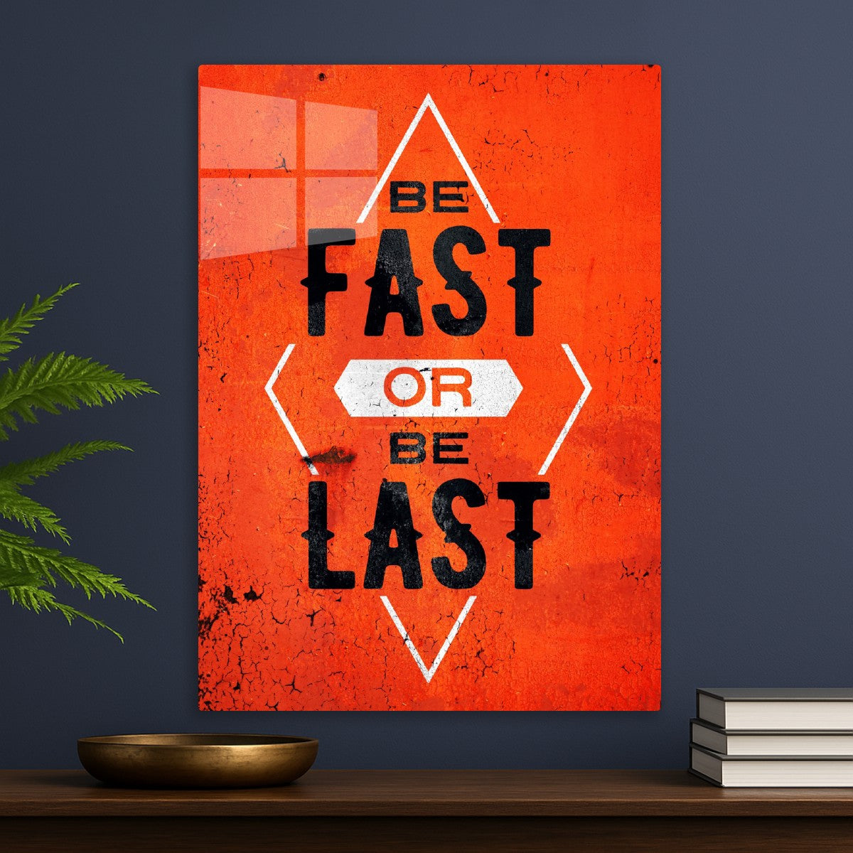 Be Fast or Be Last text art