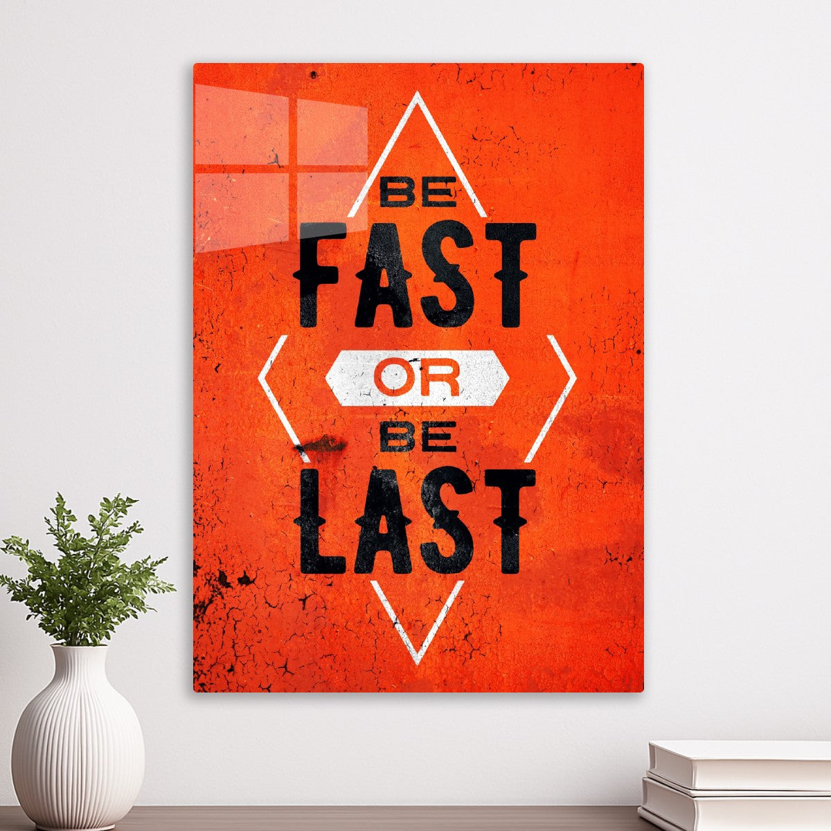 Be Fast or Be Last text art