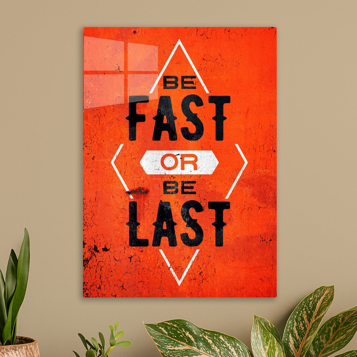 Be Fast or Be Last text art