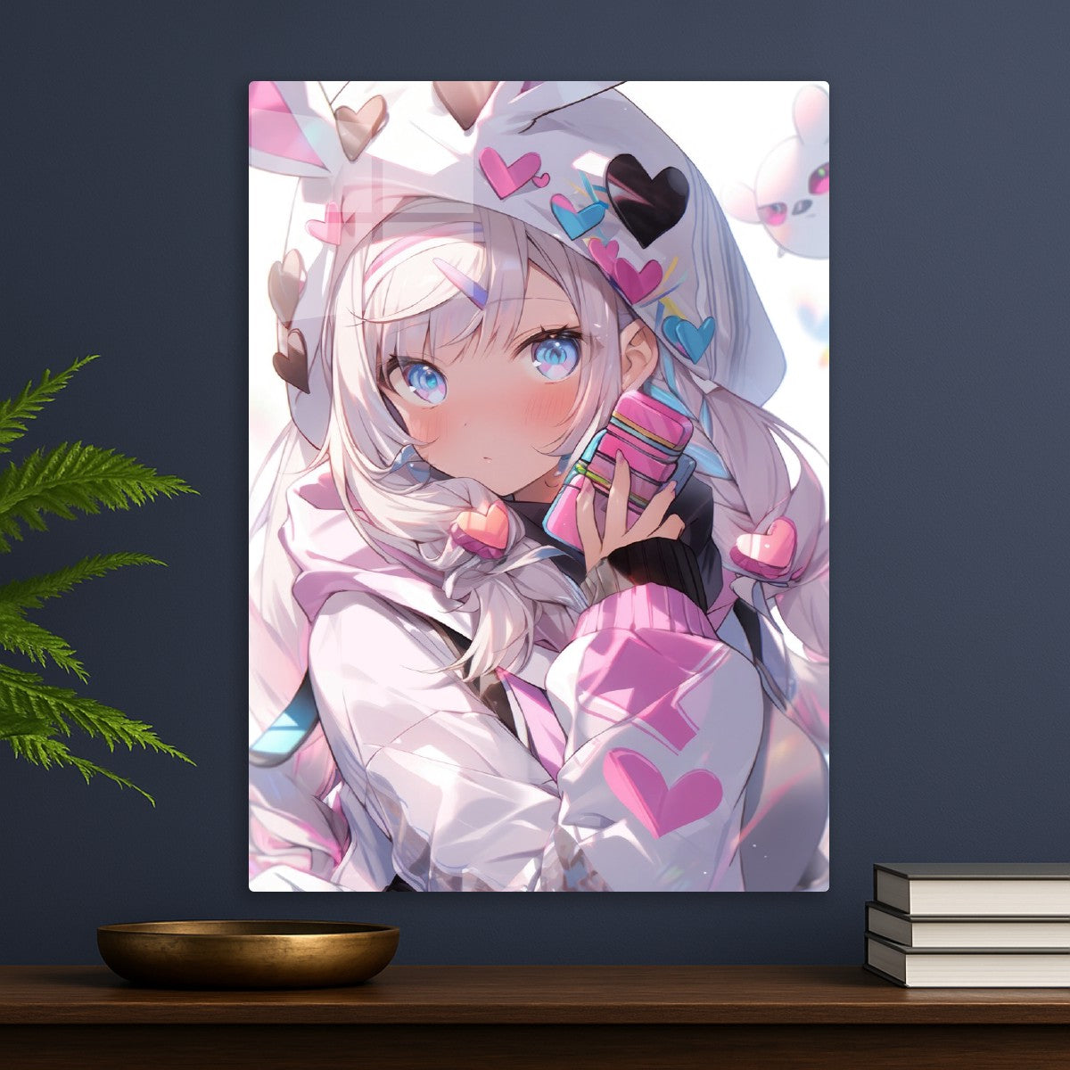 Cute Bunny-eared hoodie Girl