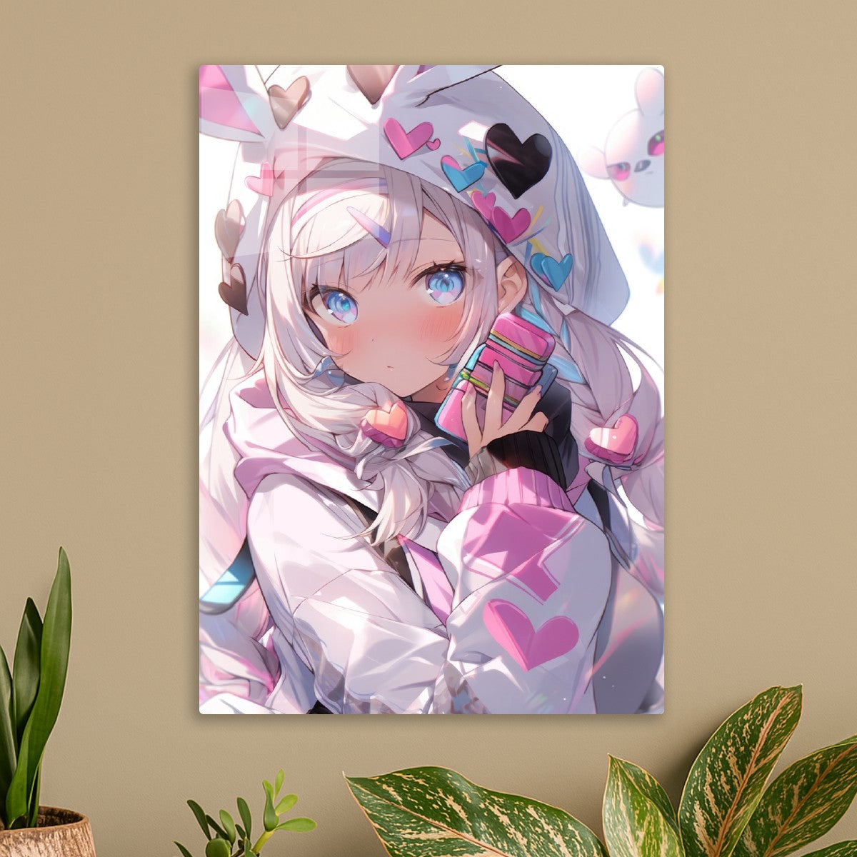 Cute Bunny-eared hoodie Girl