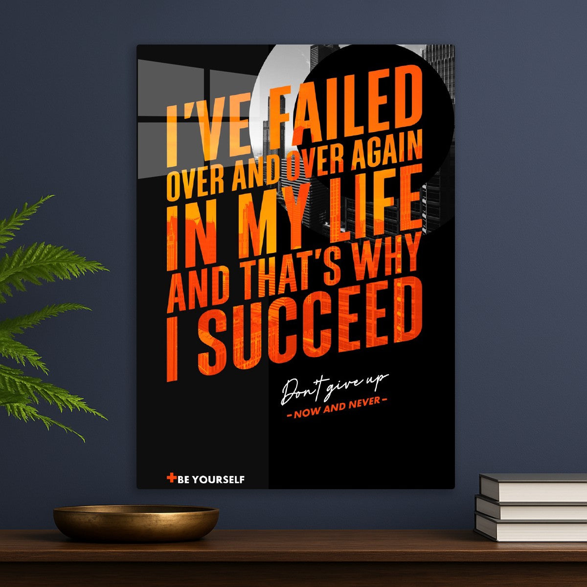 Failure Fuels Succes, black background