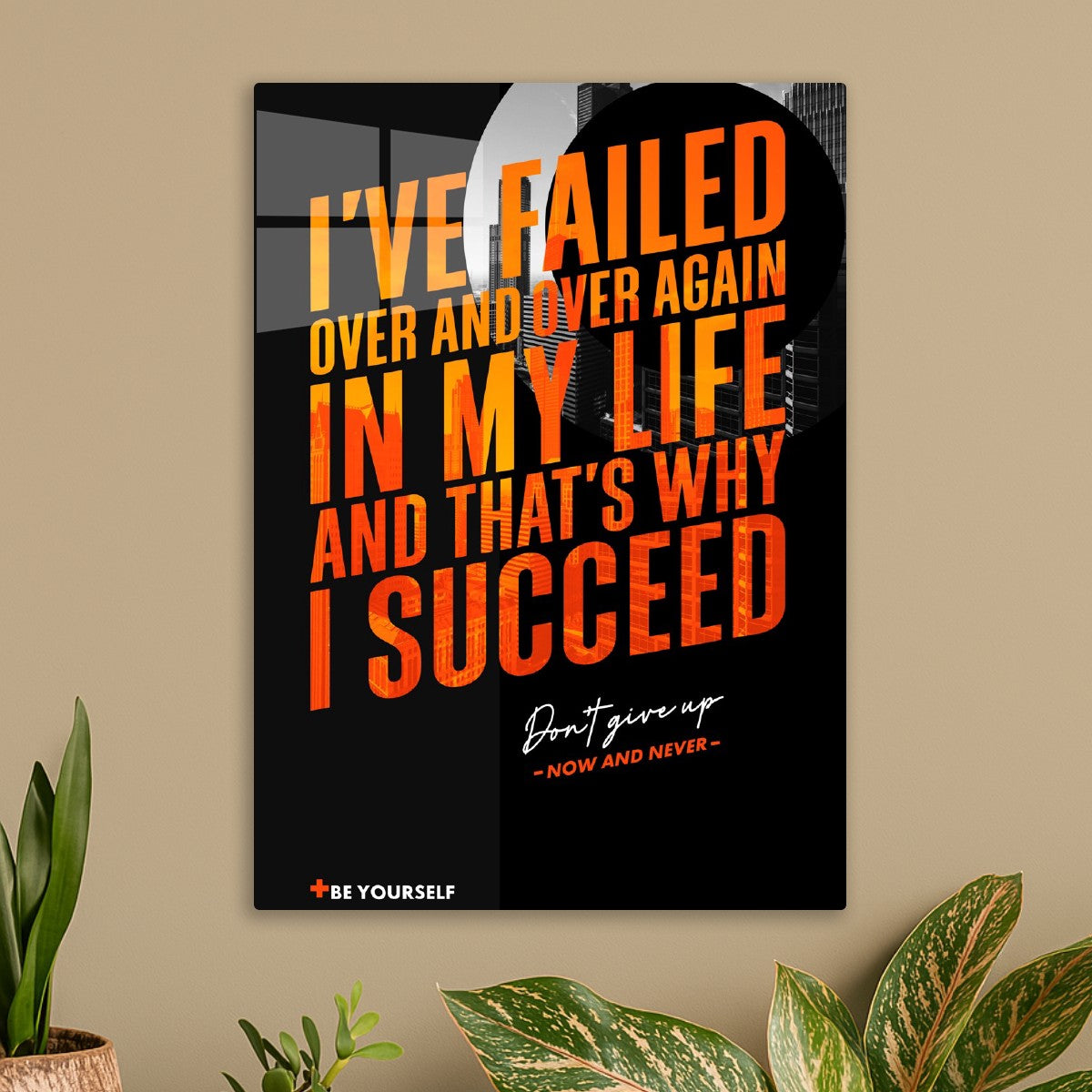 Failure Fuels Succes, black background