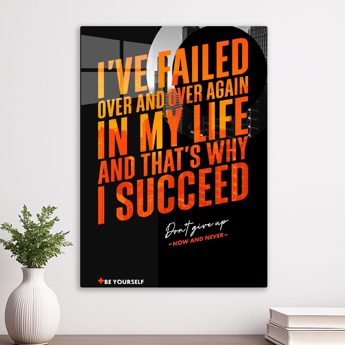 Failure Fuels Succes, black background