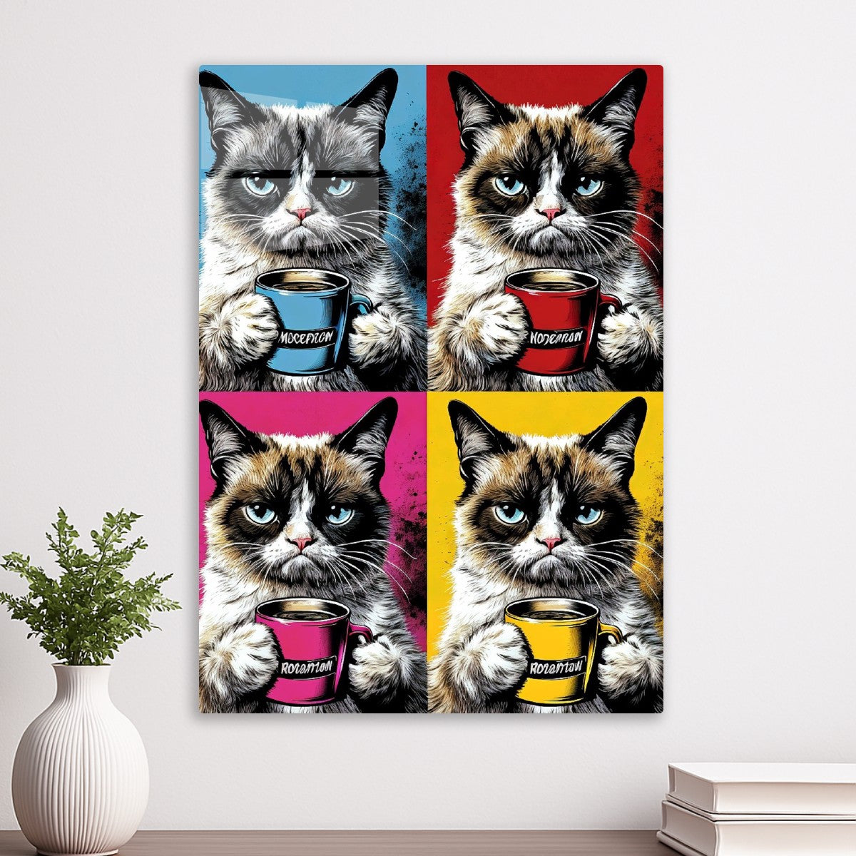 Cat, Coffee and Pop Art