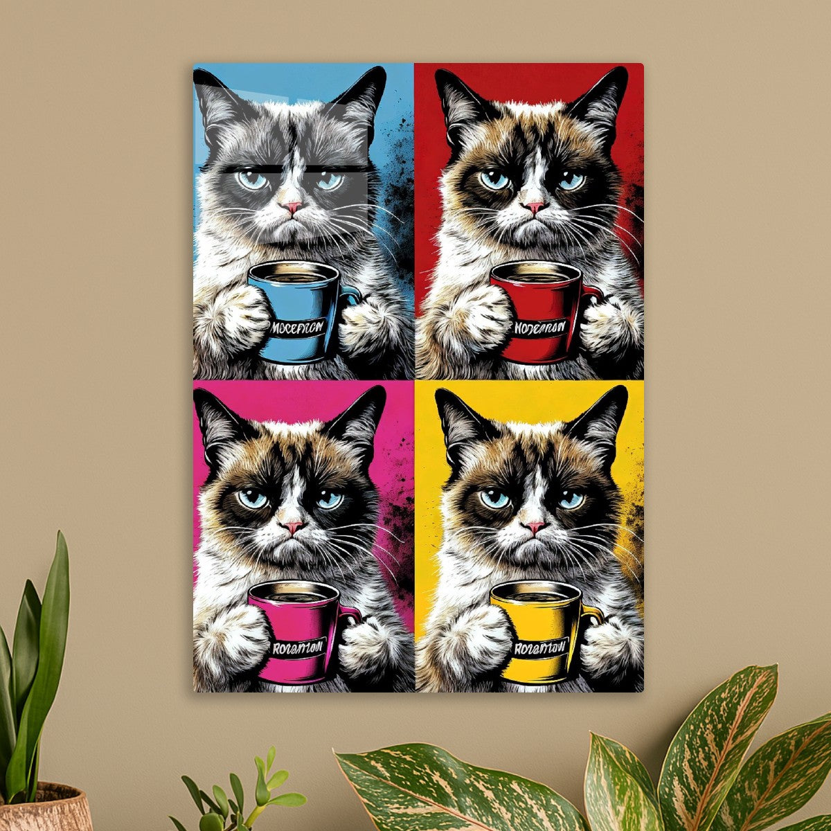 Cat, Coffee and Pop Art