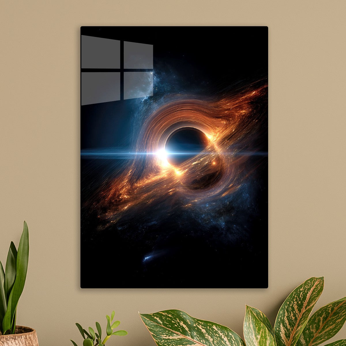 Energy Flows Around Black Hole
