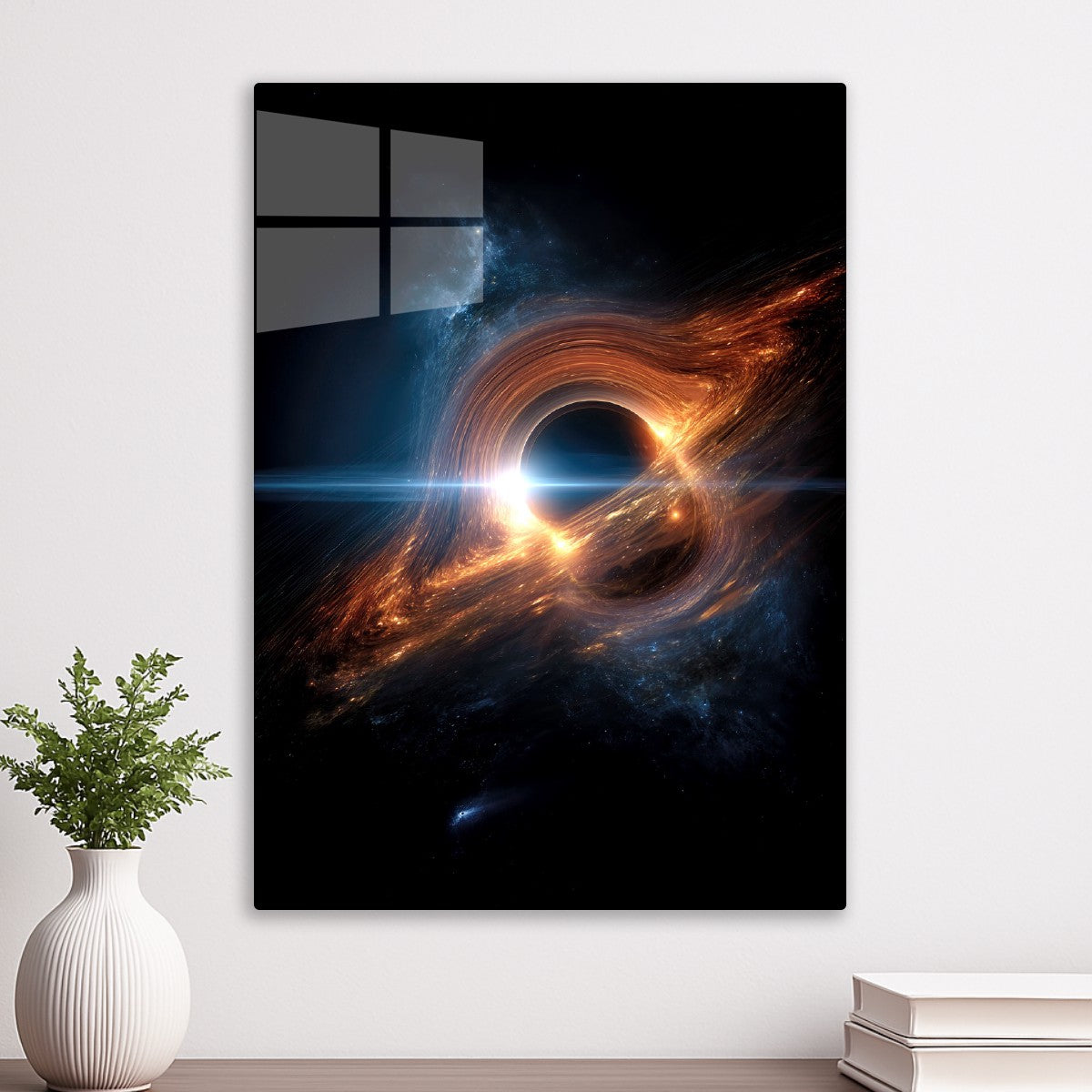 Energy Flows Around Black Hole