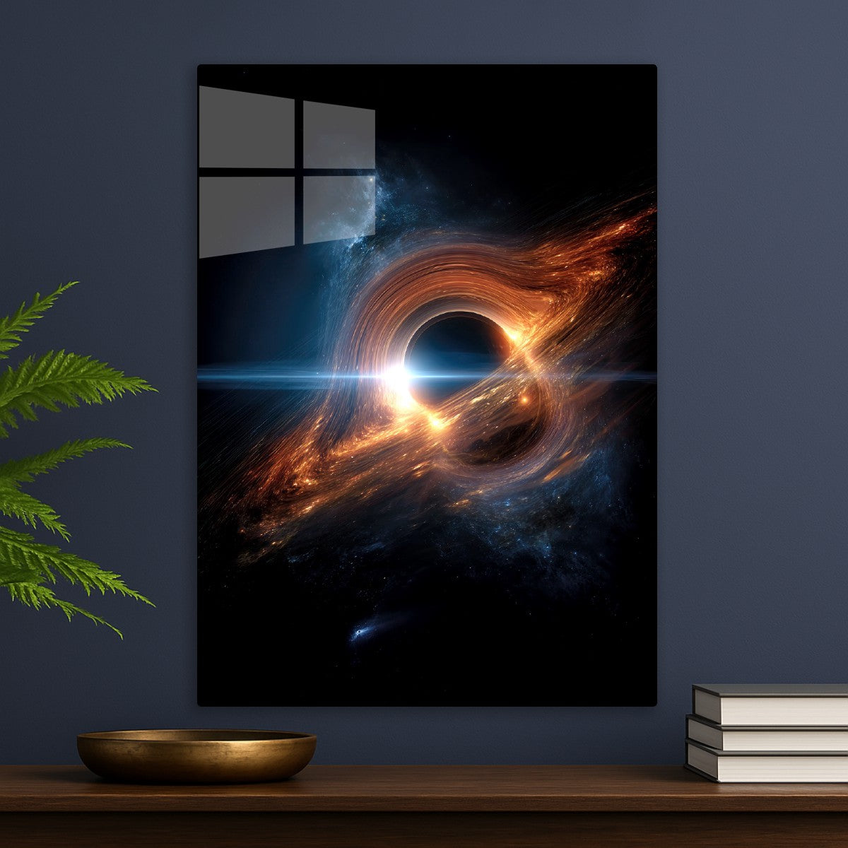 Energy Flows Around Black Hole