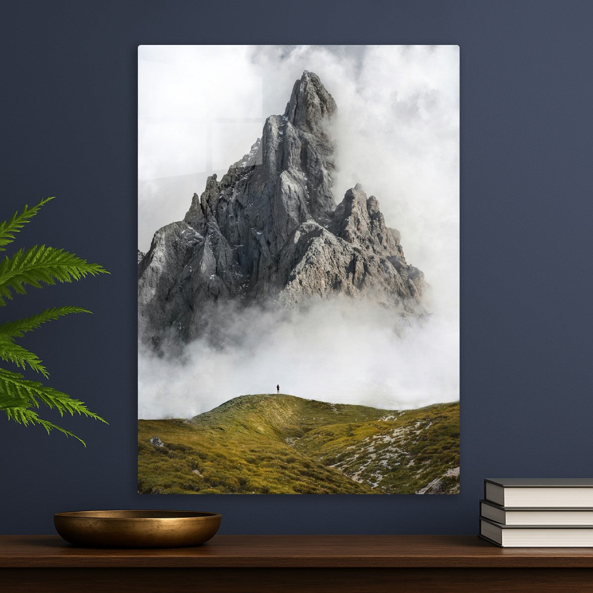 Earth Meets Sky Misty Mountain