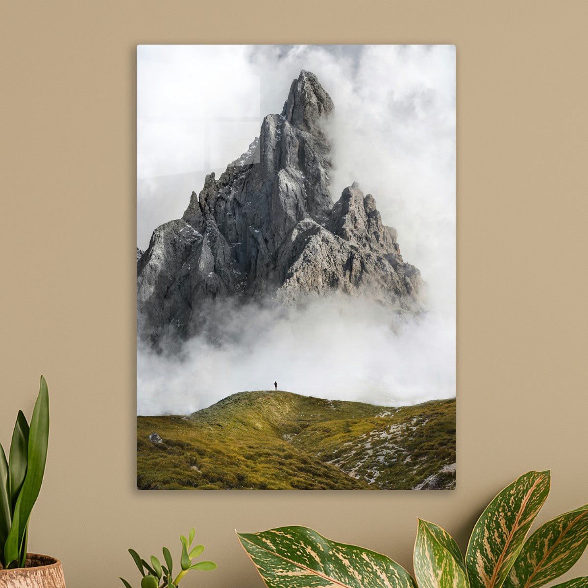 Earth Meets Sky Misty Mountain