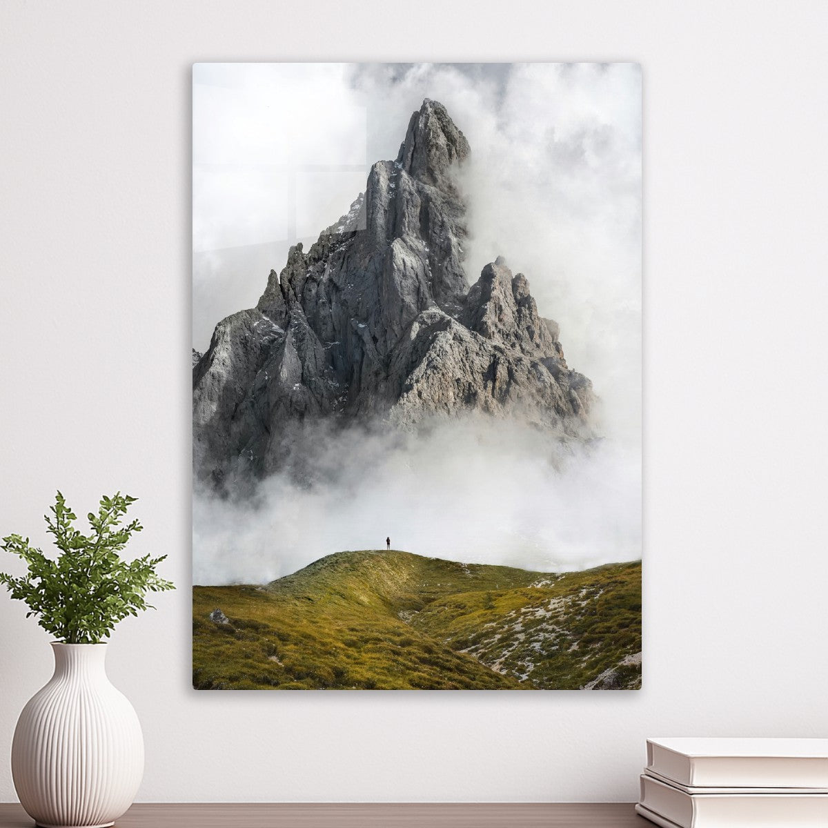 Earth Meets Sky Misty Mountain