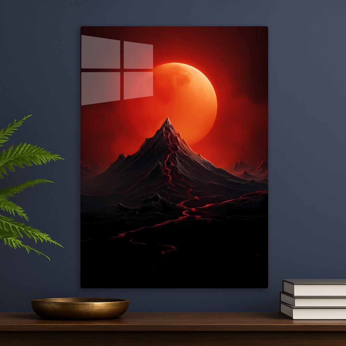 The Red Planet And Lava Flows