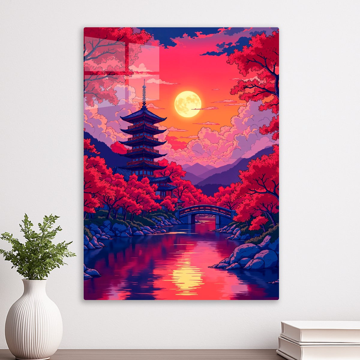 Crimson Twilight over Pagoda