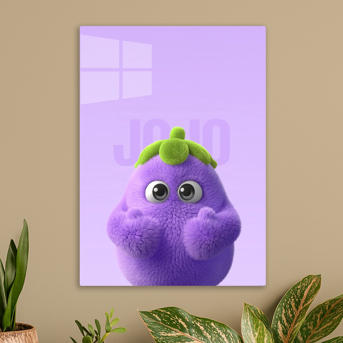 Cute eggplant