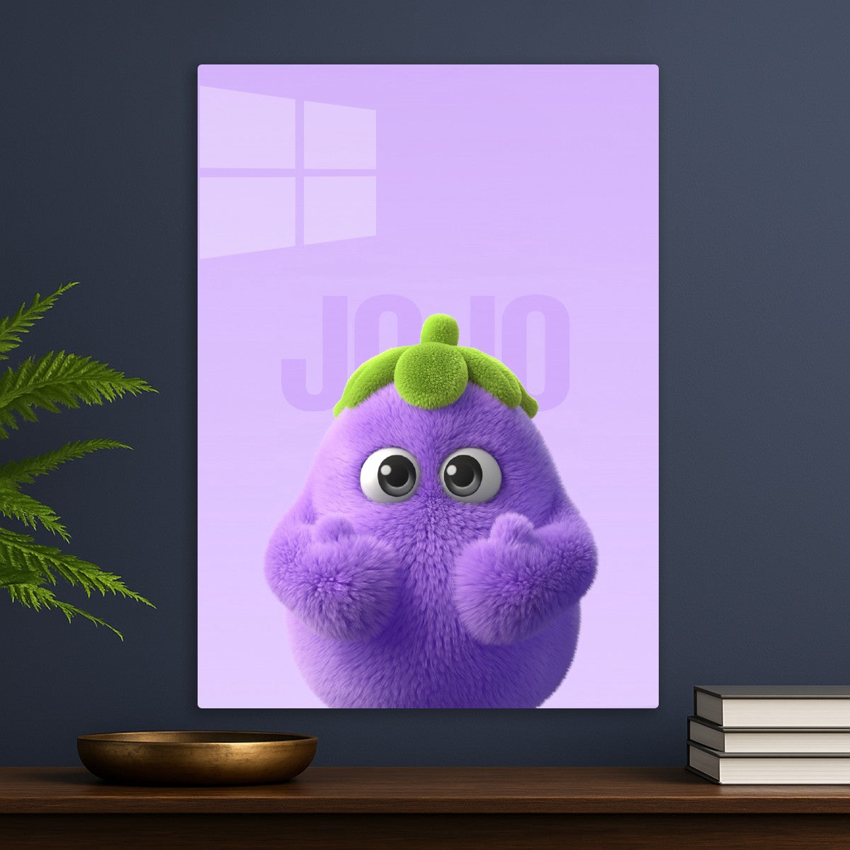 Cute eggplant