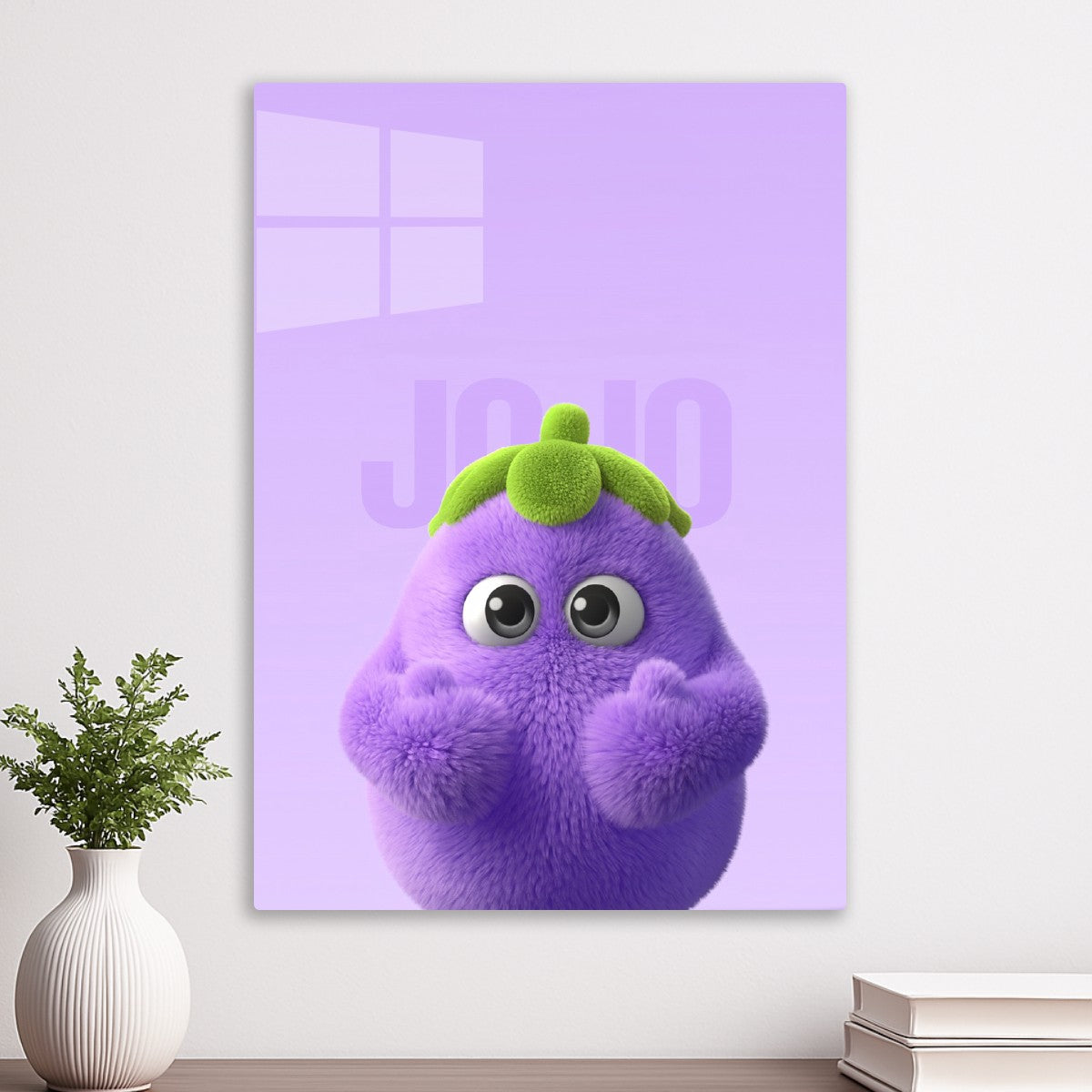Cute eggplant