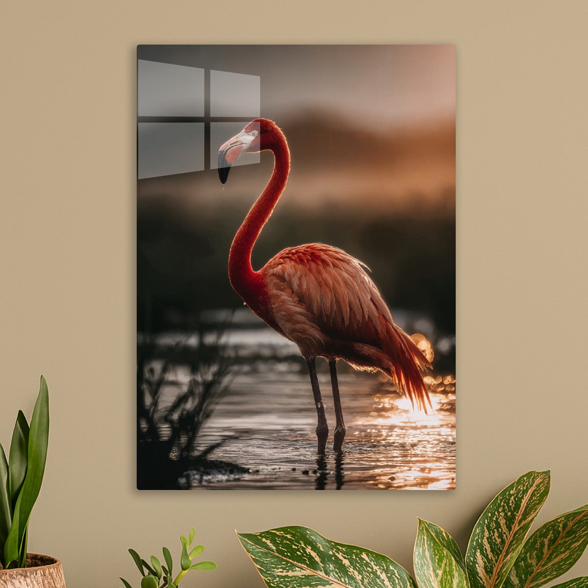 Sunset Flamingo Grace