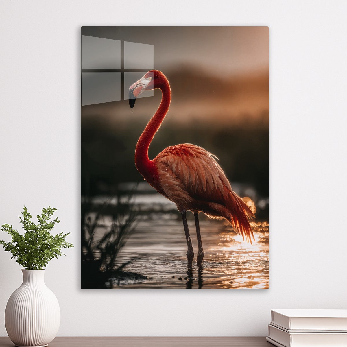 Sunset Flamingo Grace
