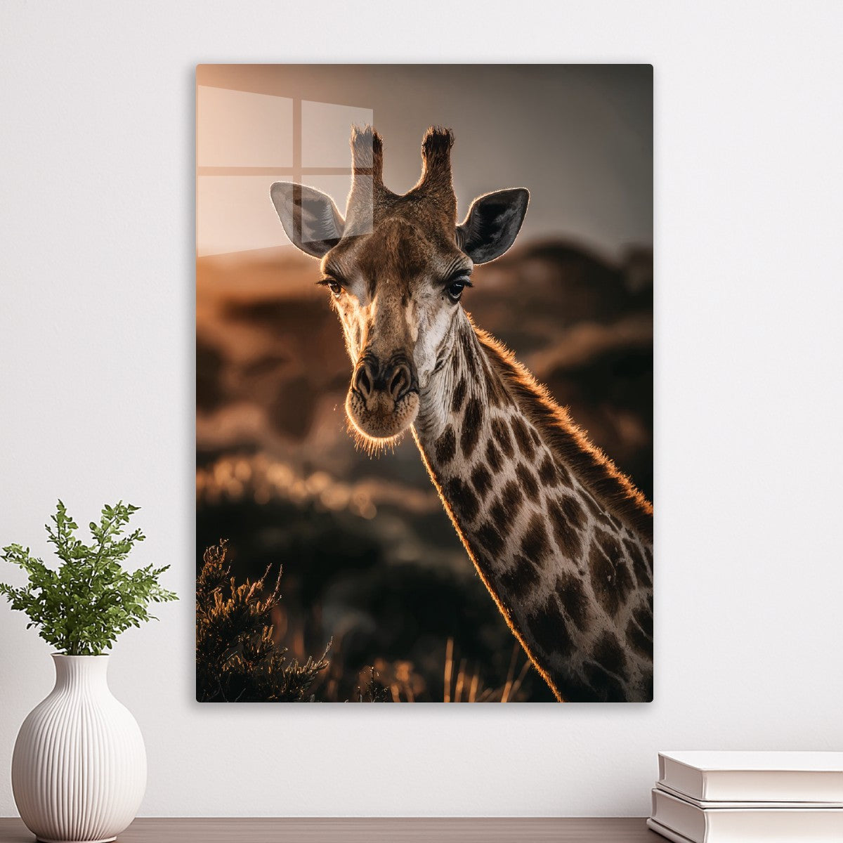 Sun-Kissed Giraffe Stare