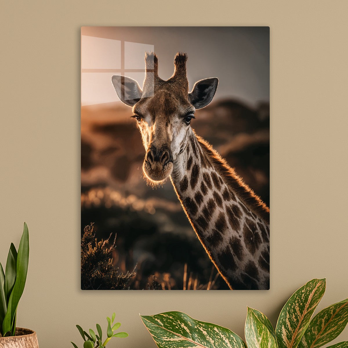 Sun-Kissed Giraffe Stare