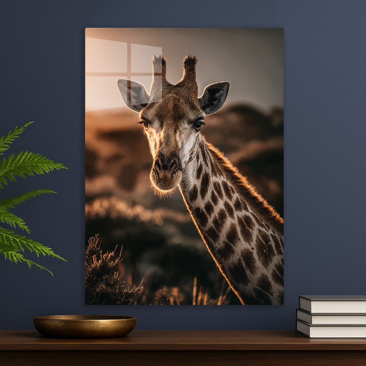 Sun-Kissed Giraffe Stare