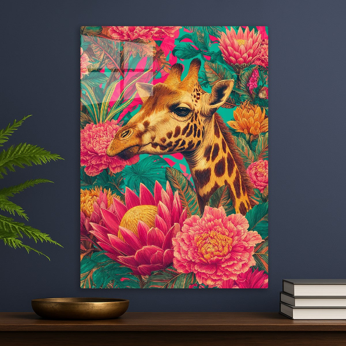 Giraffe in Blooming Eden