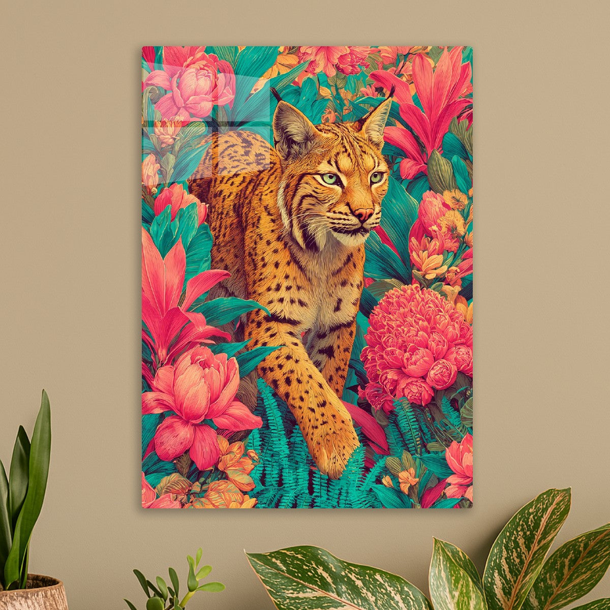 Lynx in Blooming Canopy