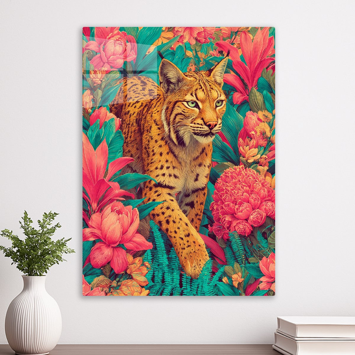 Lynx in Blooming Canopy