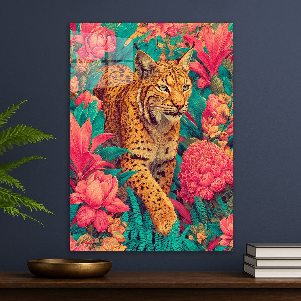 Lynx in Blooming Canopy