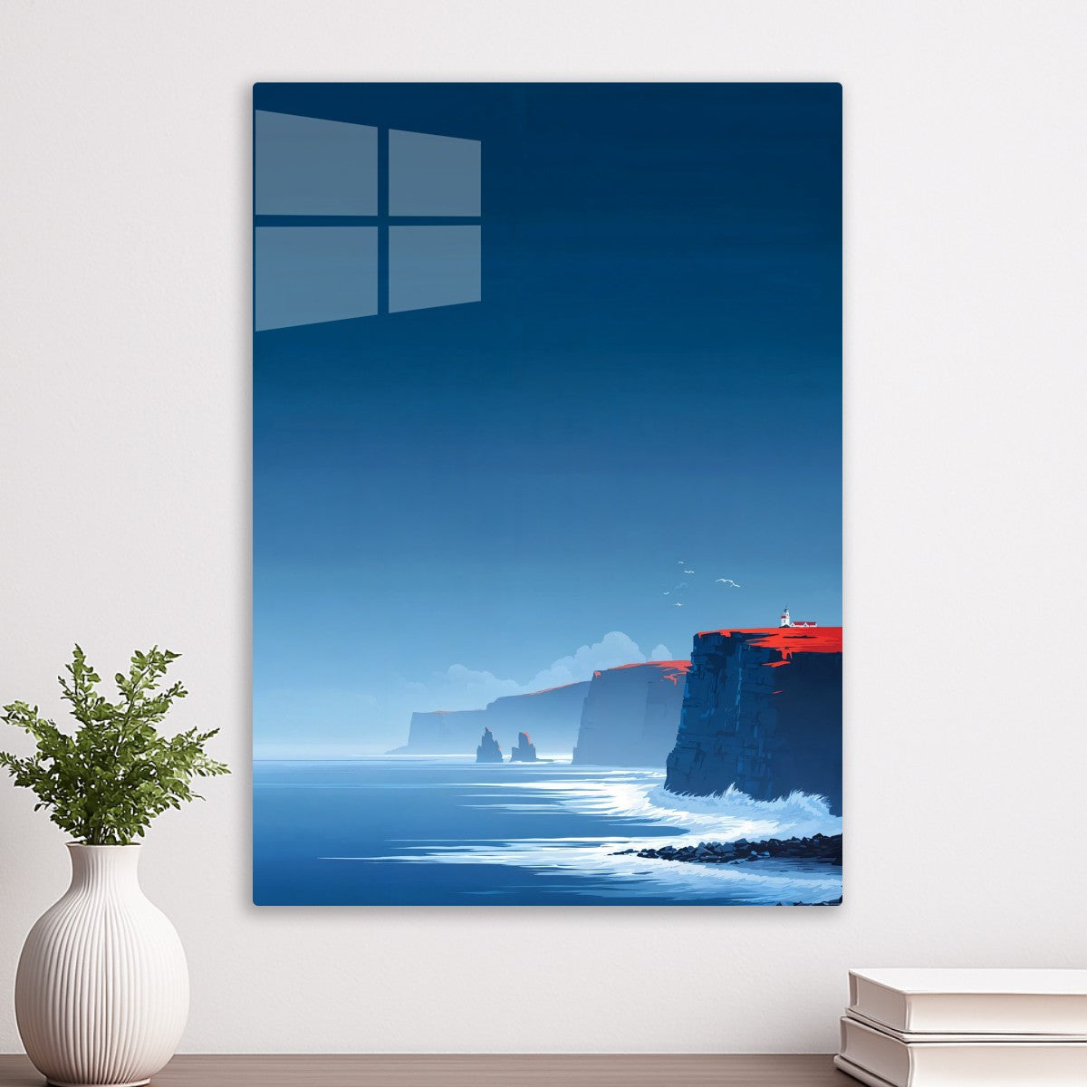 Sunset Over Coastal Cliffs