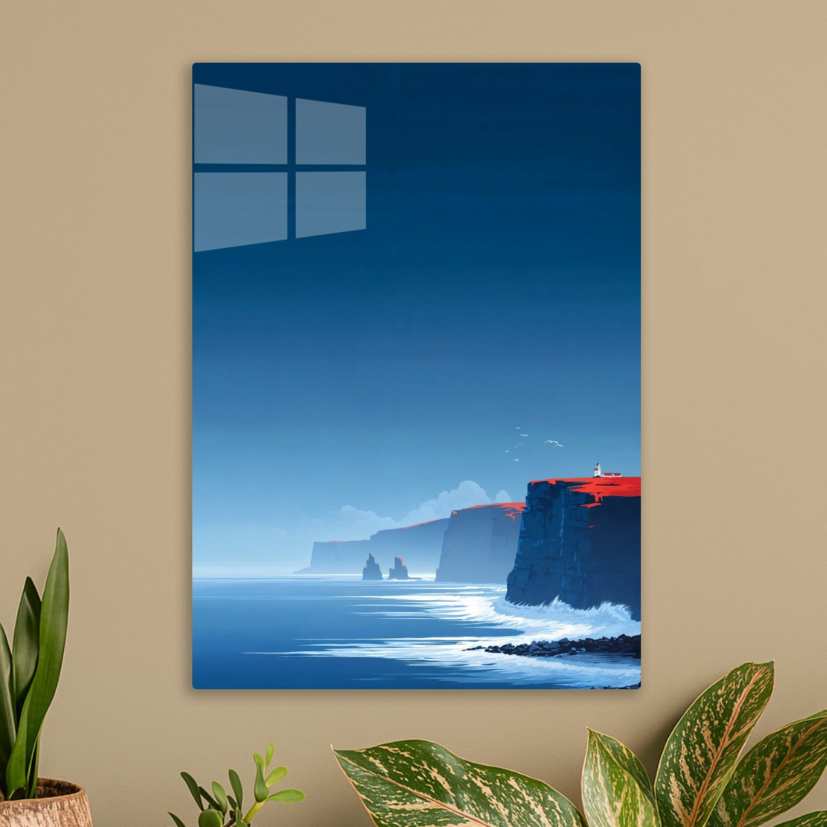 Sunset Over Coastal Cliffs