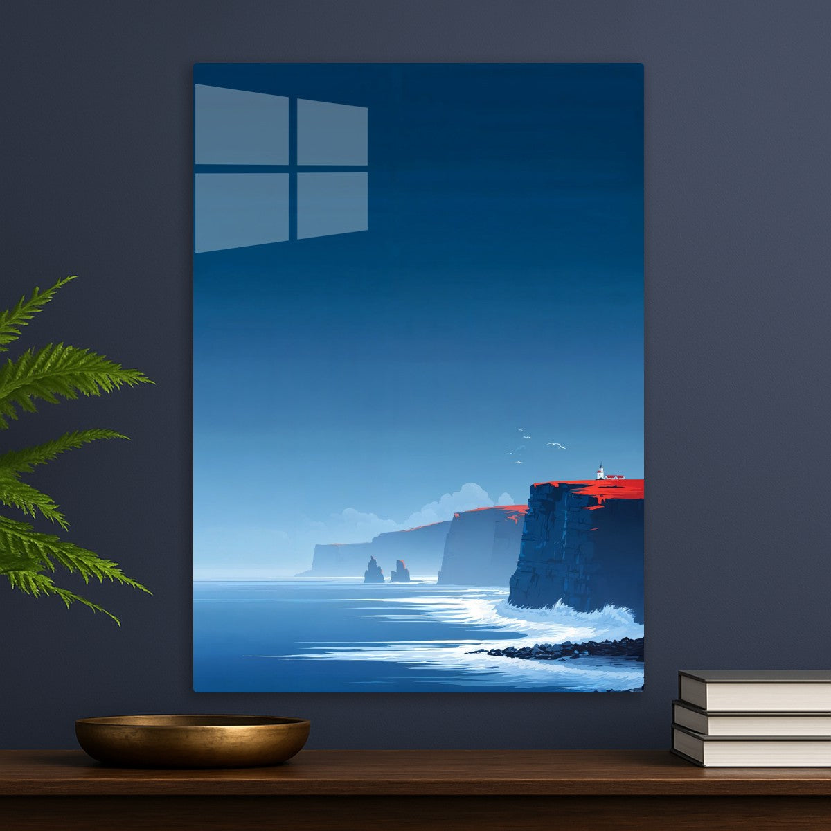 Sunset Over Coastal Cliffs