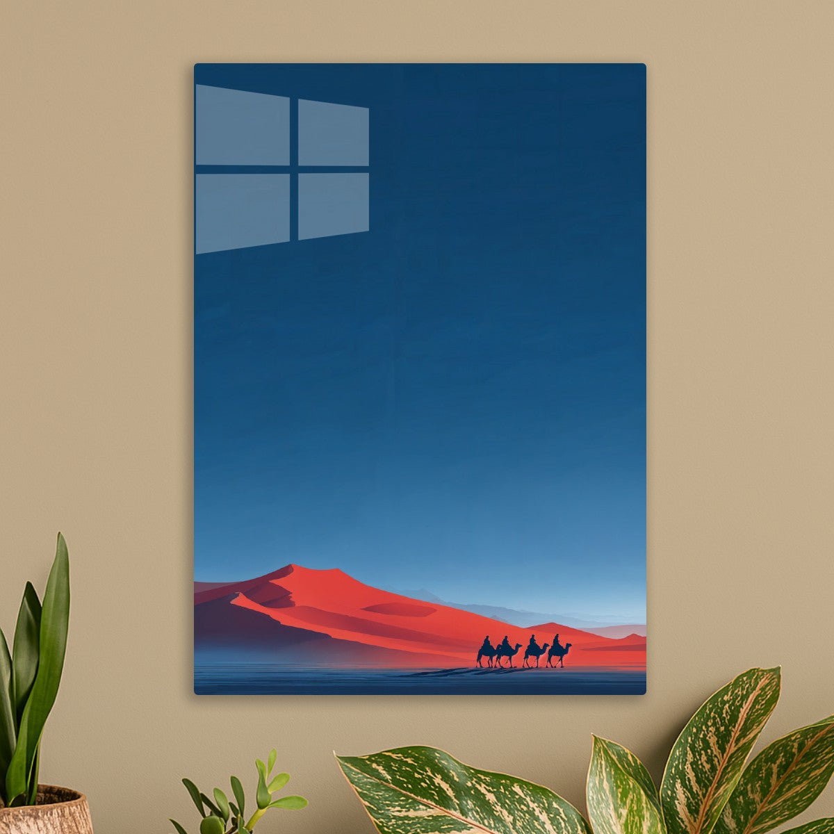 Caravan Across Red Dunes