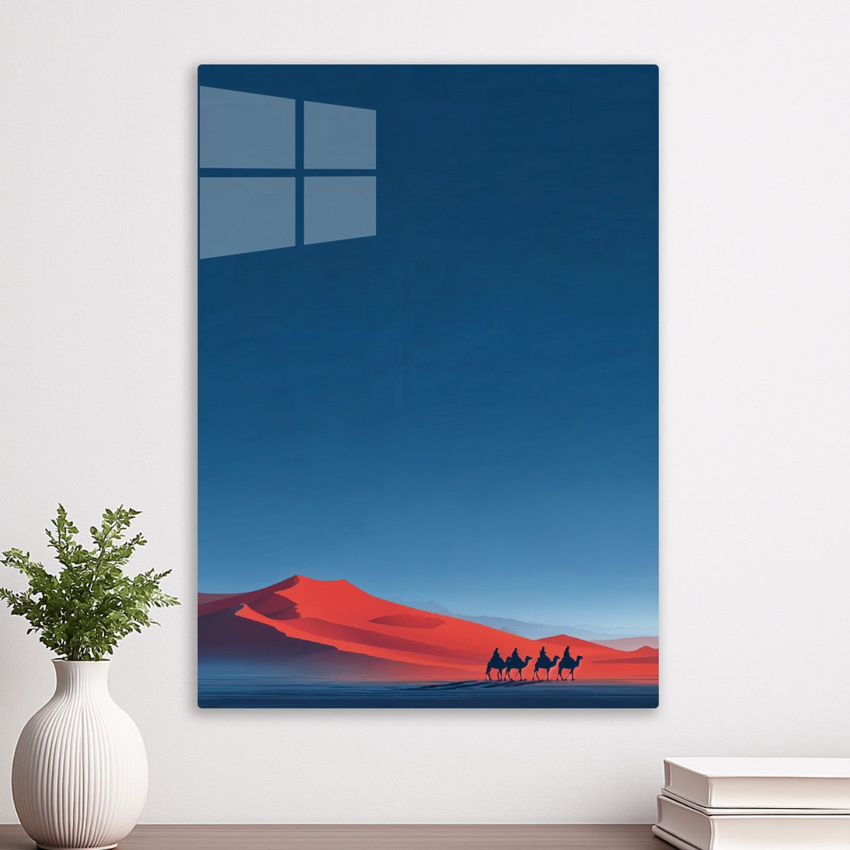 Caravan Across Red Dunes