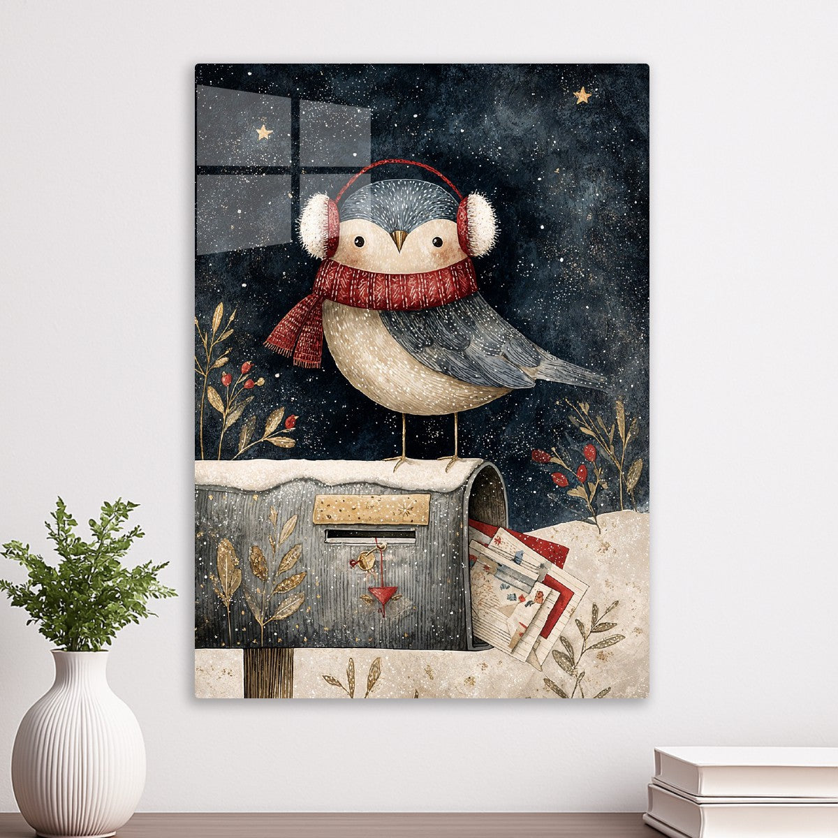 Christmas Bird Mailbox