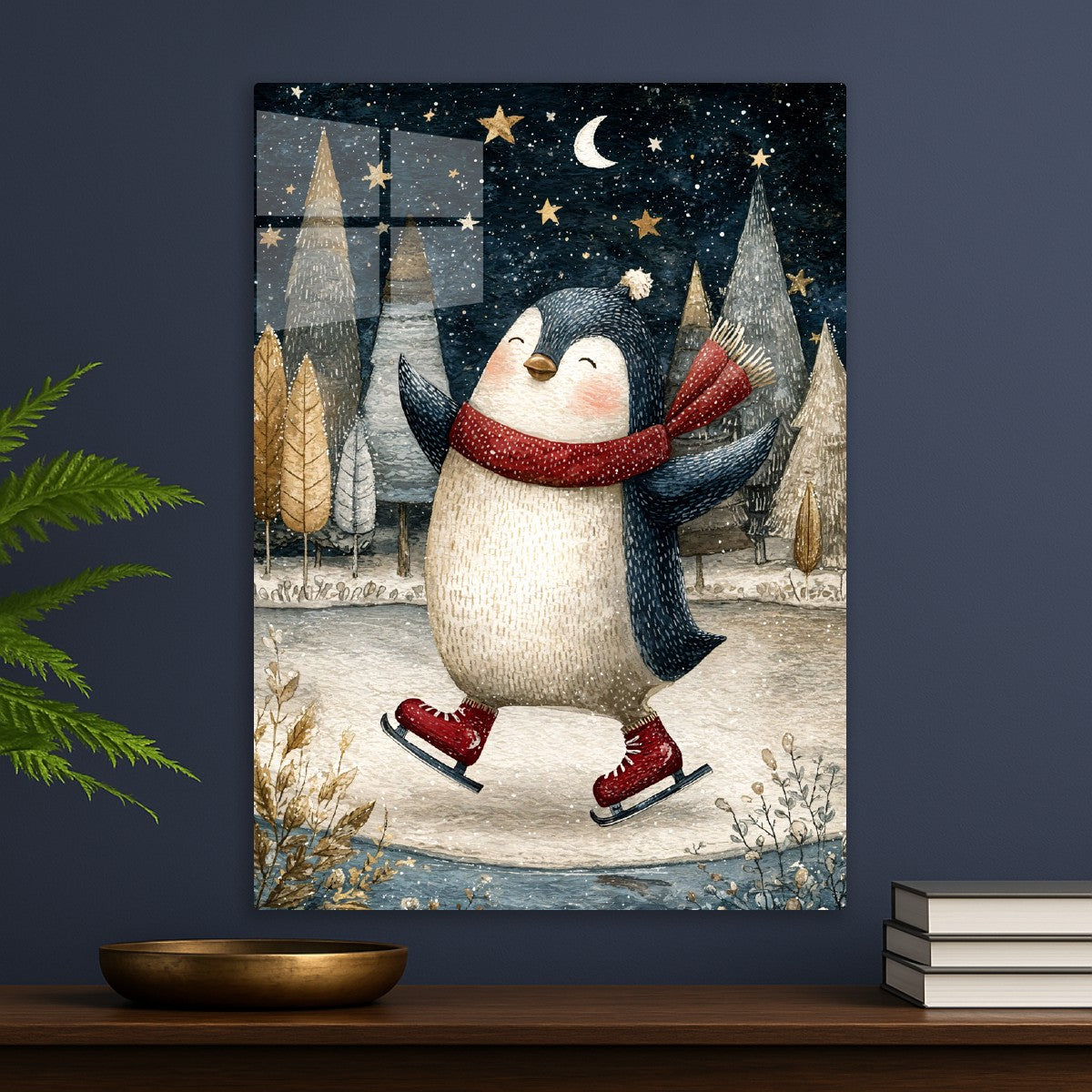 Penguin Ice Skating Joy