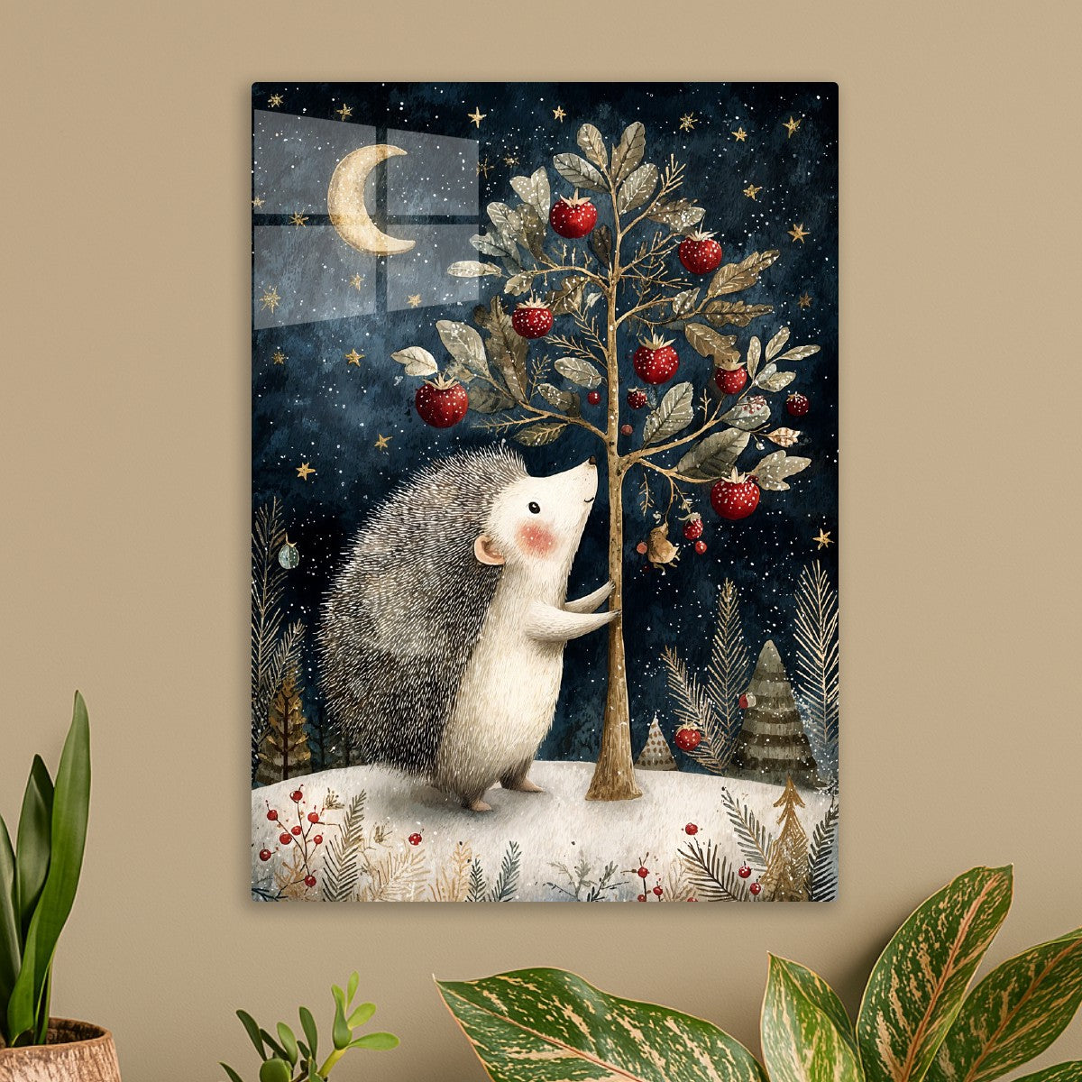 Hedgehog & Starry Apples