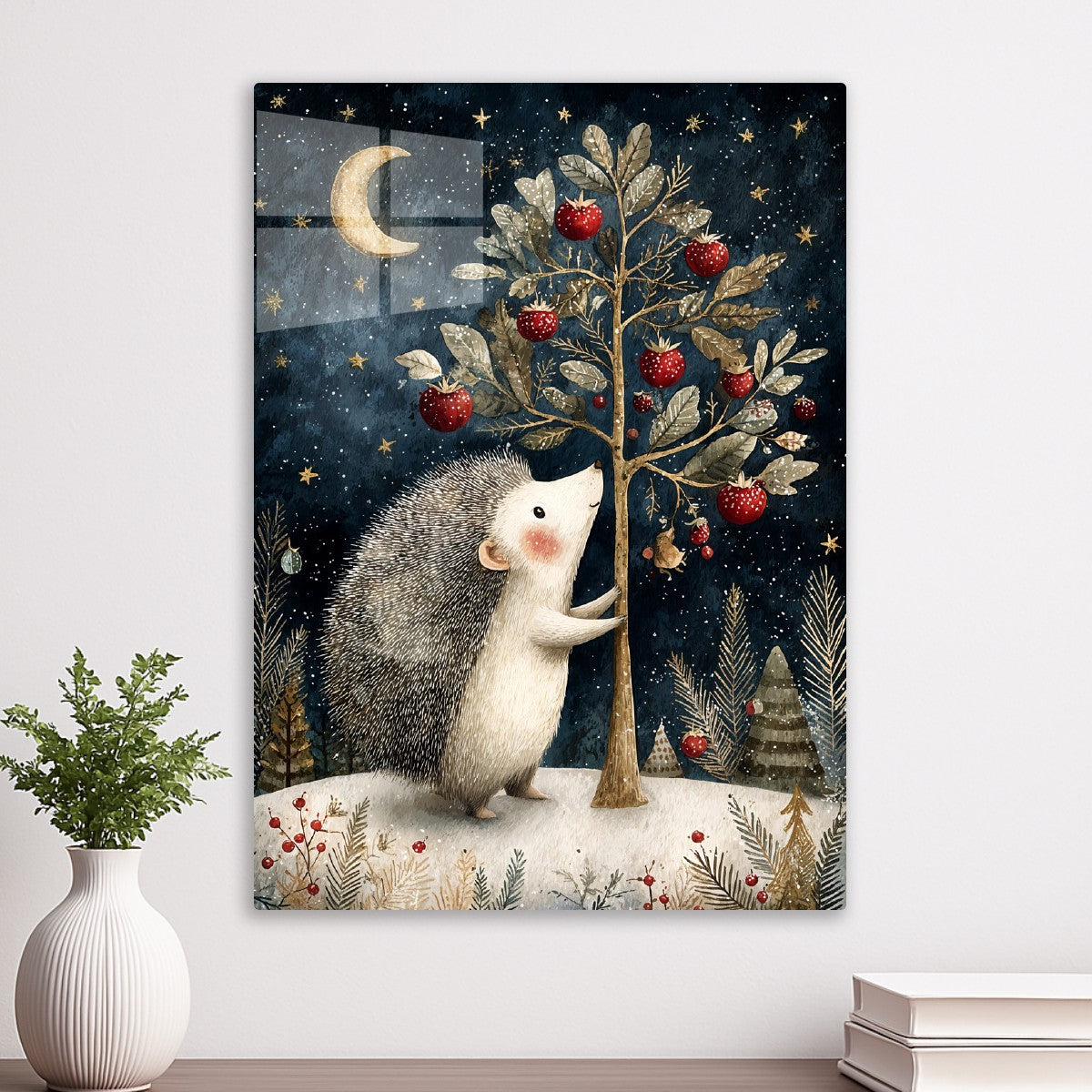 Hedgehog & Starry Apples